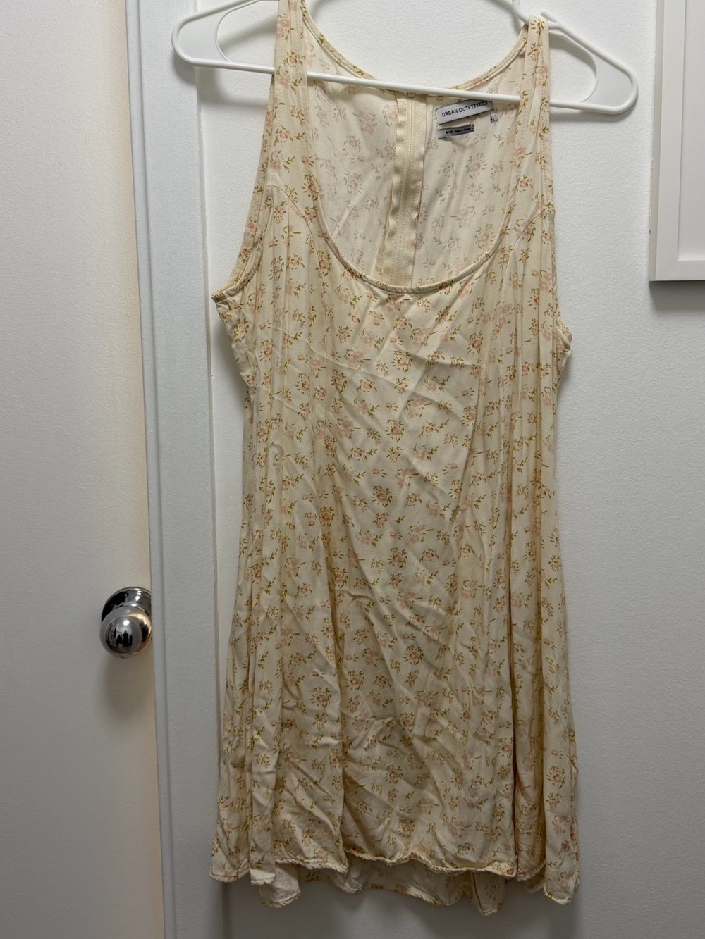 Urban Outfitters Cream Floral Dress